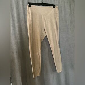Neutral Beige Leggings - High Waist Stretch